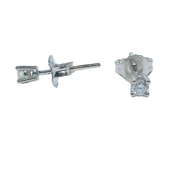 Small Diamond Stud Earrings Image 2 Joint Venture Jewelry Cary, NC