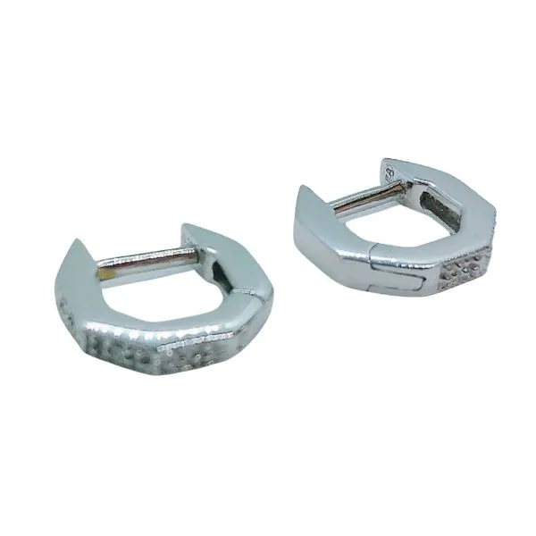 Diamond Huggie Earrings Image 2 Joint Venture Jewelry Cary, NC