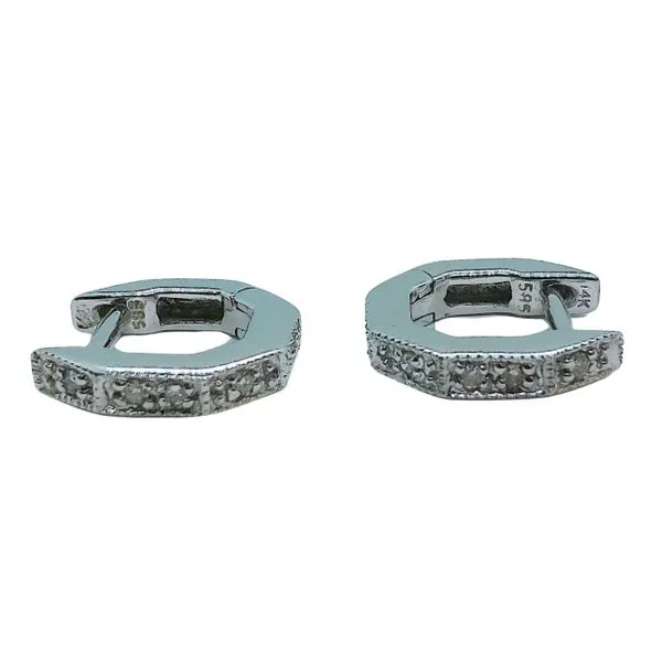 Diamond Huggie Earrings Joint Venture Jewelry Cary, NC