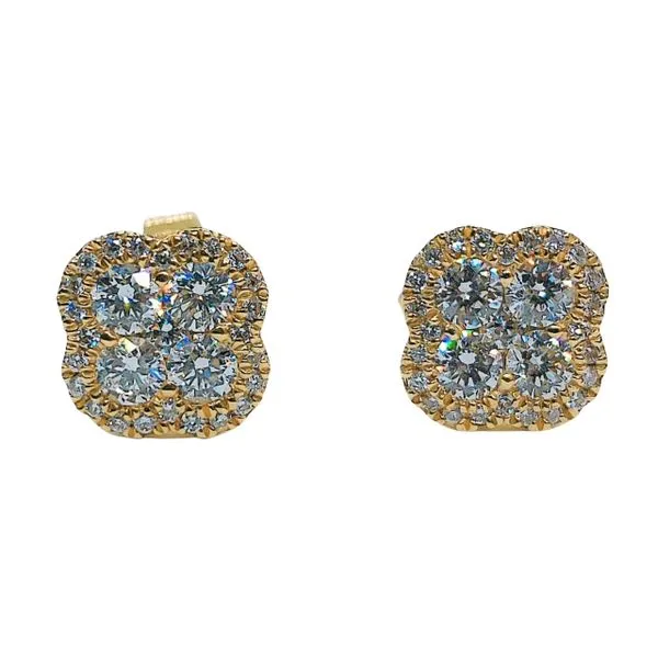 Clover Diamond Earrings Joint Venture Jewelry Cary, NC