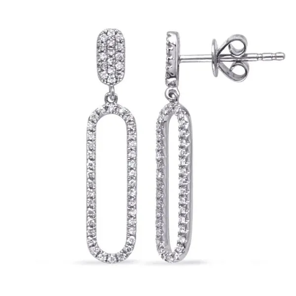 Paperclip Diamond Earrings Joint Venture Jewelry Cary, NC