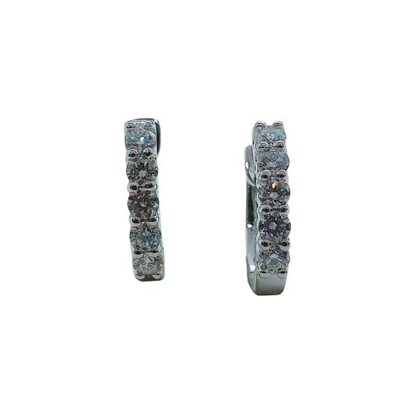 Small Diamond Huggies Joint Venture Jewelry Cary, NC