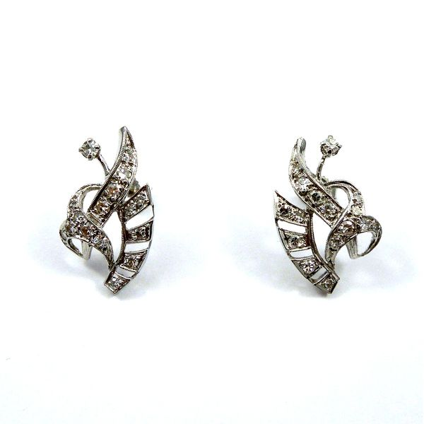 Vintage Diamond Stud Earrings Joint Venture Jewelry Cary, NC