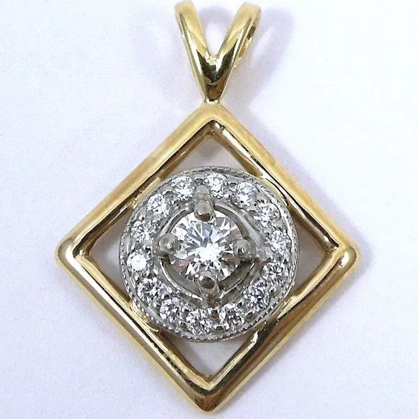 Two Tone Diamond Pendant Joint Venture Jewelry Cary, NC