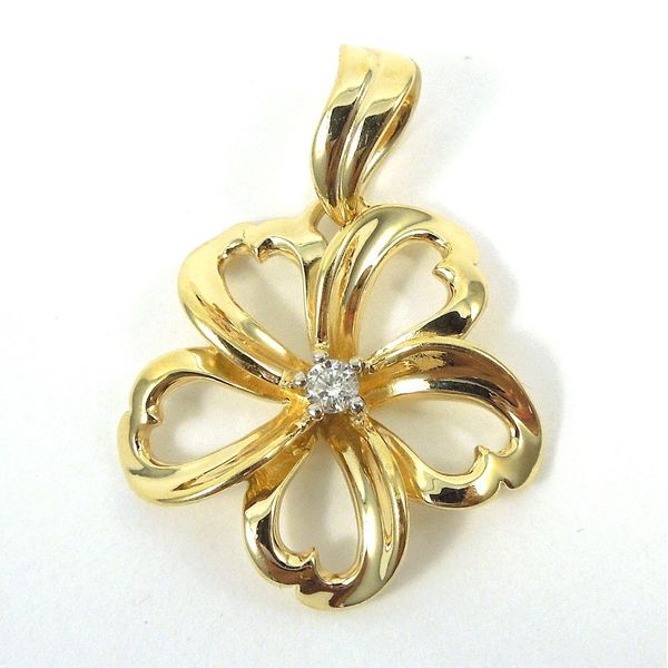 Diamond Flower Pendant Joint Venture Jewelry Cary, NC