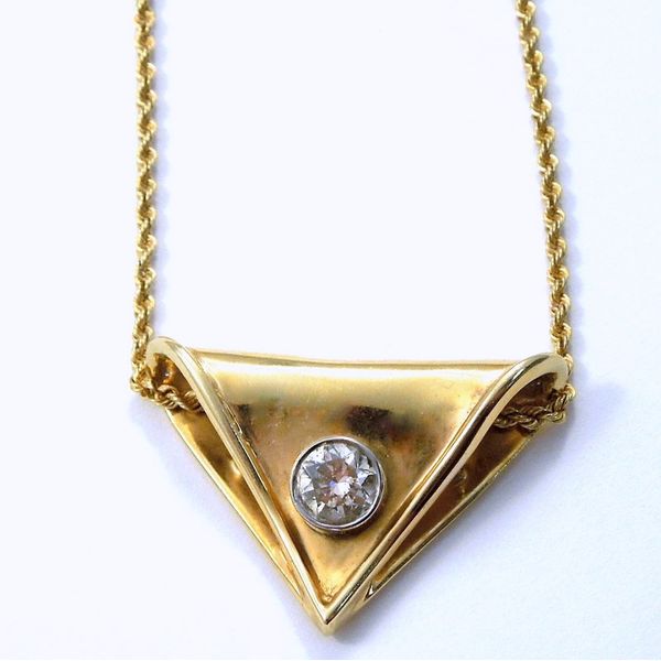 Triangle Diamond Pendant Joint Venture Jewelry Cary, NC