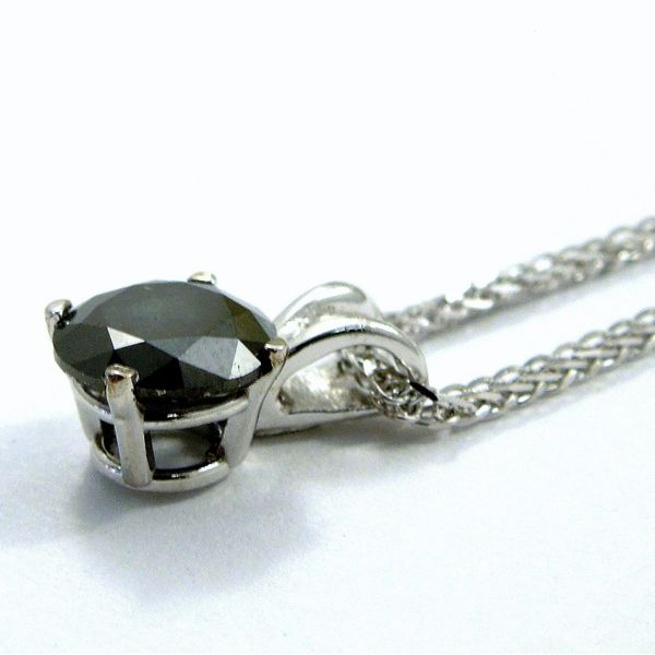 Black Diamond Pendant Image 2 Joint Venture Jewelry Cary, NC