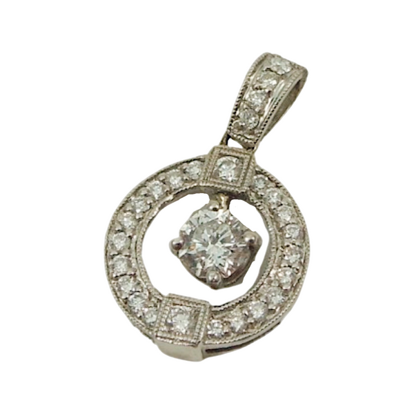 Diamond Circle Pendant Joint Venture Jewelry Cary, NC