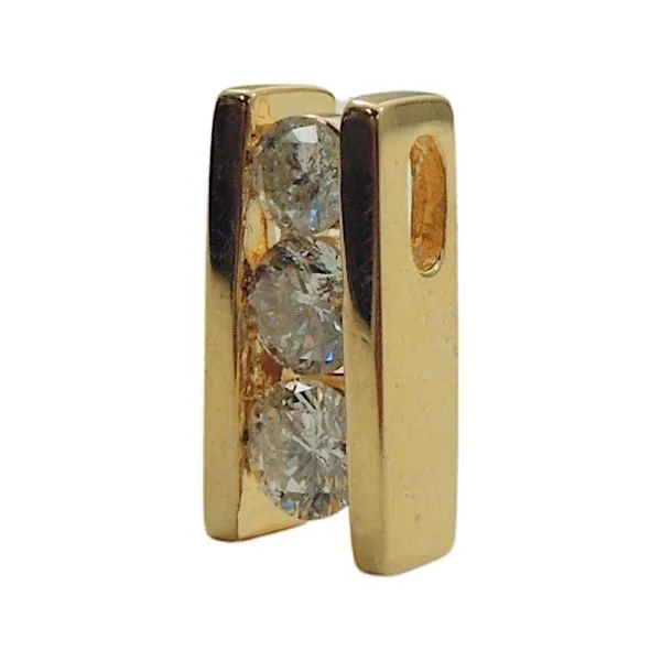 Three Stone Diamond Pendant Image 2 Joint Venture Jewelry Cary, NC