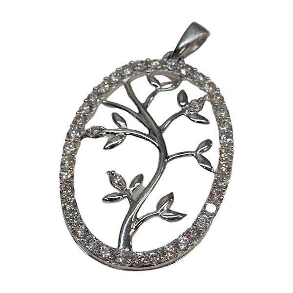 Diamond Oval Tree Pendant Joint Venture Jewelry Cary, NC