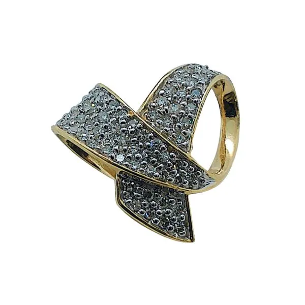 Diamond Ribbon Slide Pendant Joint Venture Jewelry Cary, NC