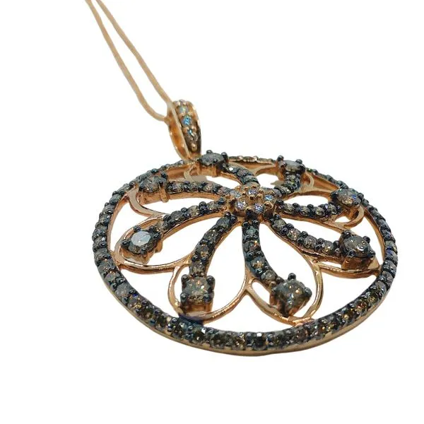 Coco and Colorless Diamond Circle Necklace Image 2 Joint Venture Jewelry Cary, NC