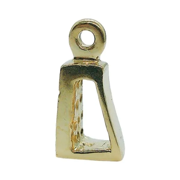 14K Yellow Gold .30 CTW Diamond Geometric Estate Pendant Image 3 Joint Venture Jewelry Cary, NC