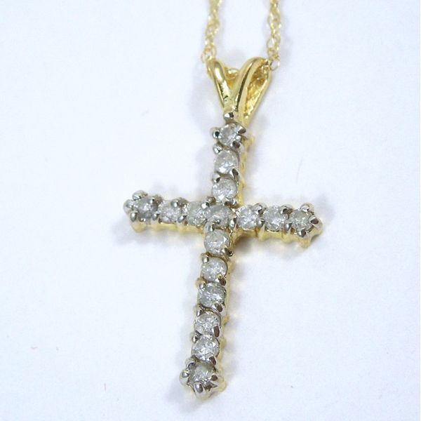 Diamond Cross Necklace Joint Venture Jewelry Cary, NC