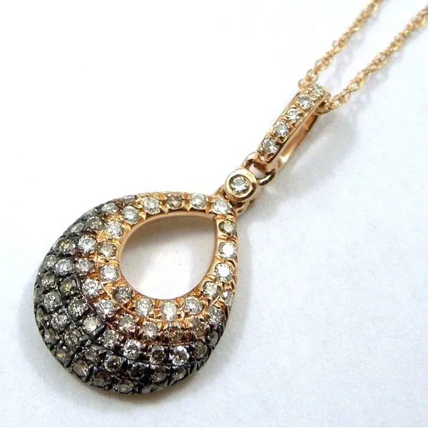 Coco Diamond and Colorless Diamond Pendant Joint Venture Jewelry Cary, NC