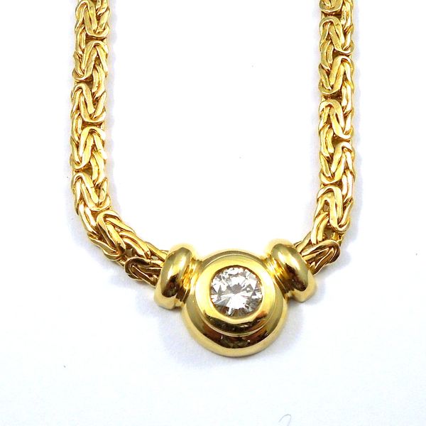 Diamond on Byzantine Necklace Joint Venture Jewelry Cary, NC