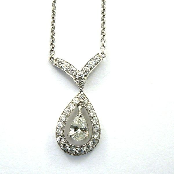 Pear Cut Diamond Necklace Joint Venture Jewelry Cary, NC