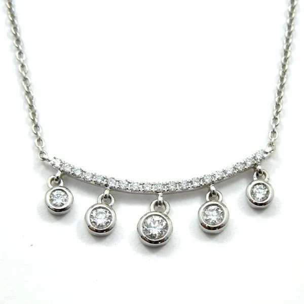 Five Station Diamond Drop Necklace Joint Venture Jewelry Cary, NC