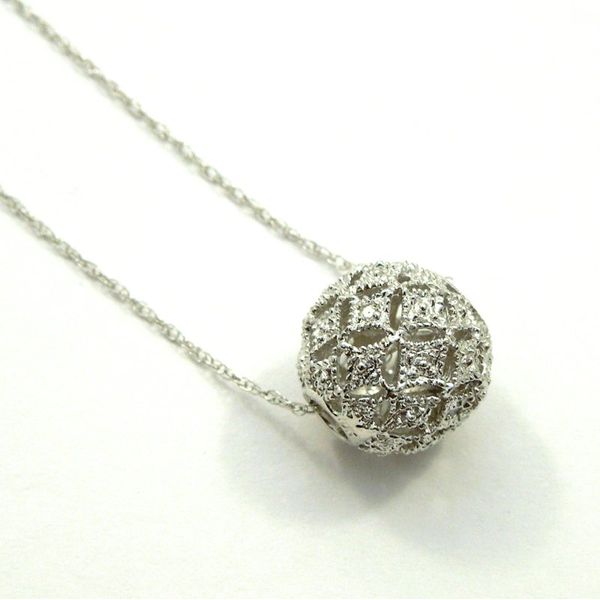 Diamond Ball Necklace Joint Venture Jewelry Cary, NC