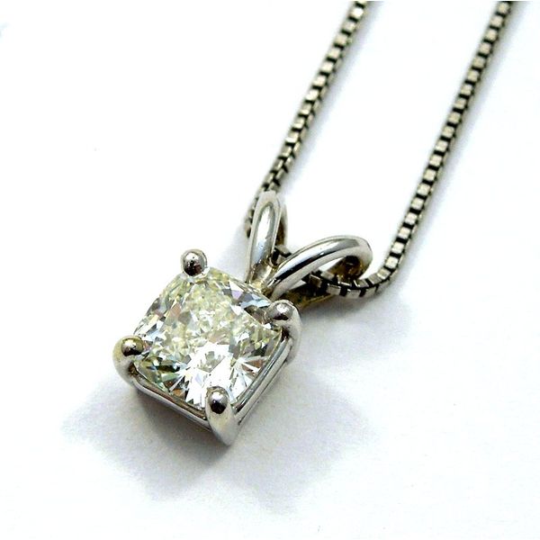 Cushion Cut Diamond Pendant Joint Venture Jewelry Cary, NC