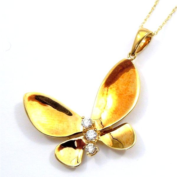 Diamond Butterfly Necklace Joint Venture Jewelry Cary, NC