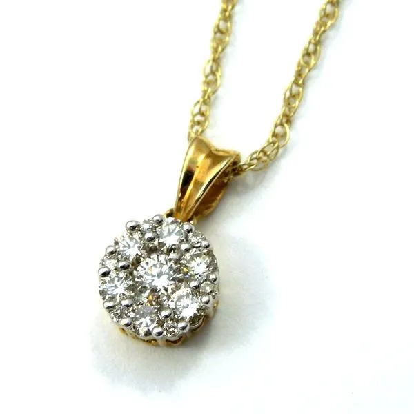 Diamond Cluster Necklace Joint Venture Jewelry Cary, NC