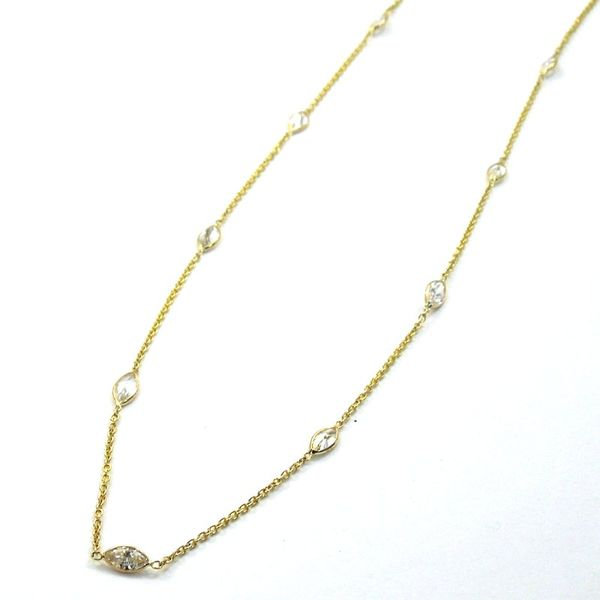 Marquise Cut Diamond By The Yard Necklace Joint Venture Jewelry Cary, NC