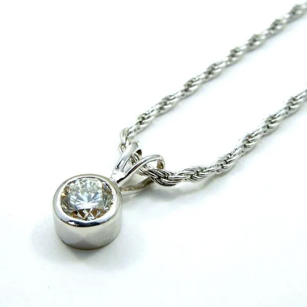 Diamond Bezel Necklace Image 2 Joint Venture Jewelry Cary, NC