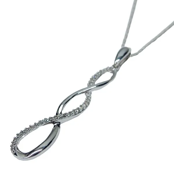 Diamond Twist Necklace Image 2 Joint Venture Jewelry Cary, NC