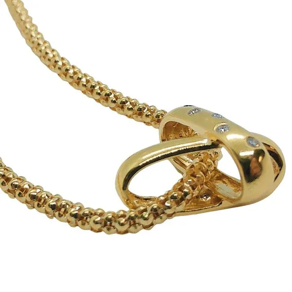 Beaded Necklace with Diamond Accent 