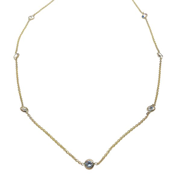 Yellow Gold Diamond By The Yard Necklace Joint Venture Jewelry Cary, NC