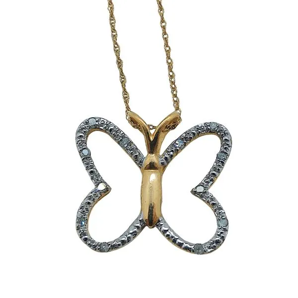 Diamond Butterfly Necklace Joint Venture Jewelry Cary, NC