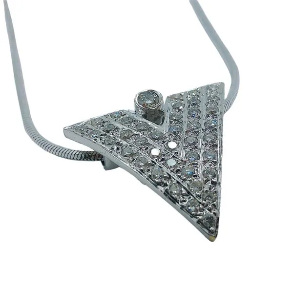 Diamond Triangle Pendant Image 2 Joint Venture Jewelry Cary, NC