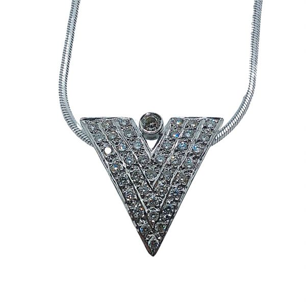 Diamond Triangle Pendant Joint Venture Jewelry Cary, NC