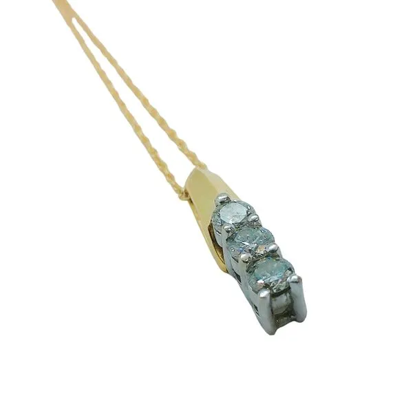 Three Stone Diamond Pendant Image 2 Joint Venture Jewelry Cary, NC