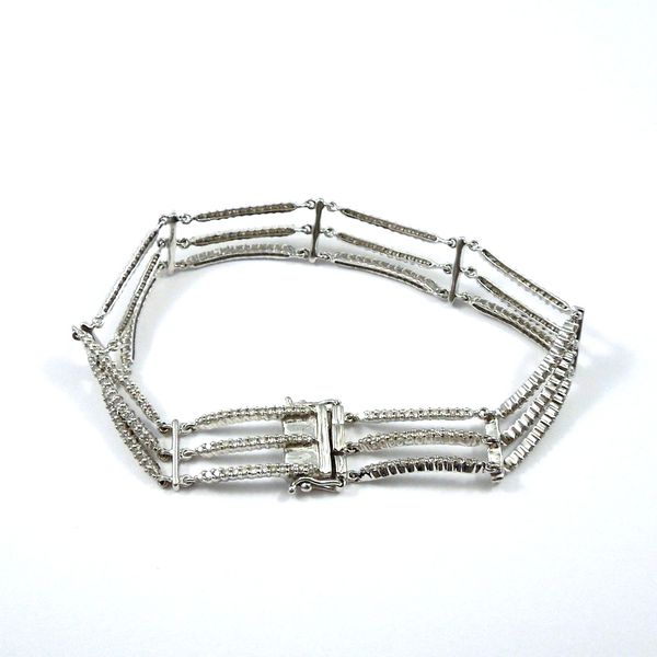 Three Row Diamond Bracelet Image 2 Joint Venture Jewelry Cary, NC