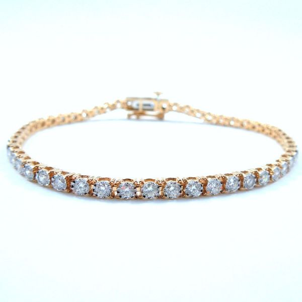 Rose Gold Diamond Bracelet Joint Venture Jewelry Cary, NC
