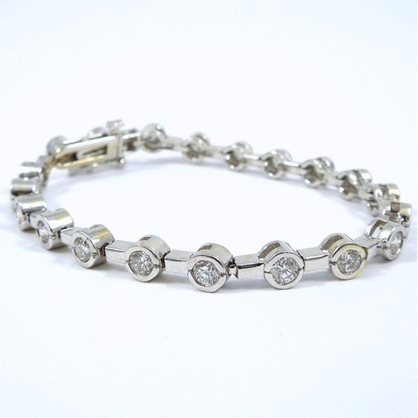 Bezel Set Diamond Bracelet Joint Venture Jewelry Cary, NC
