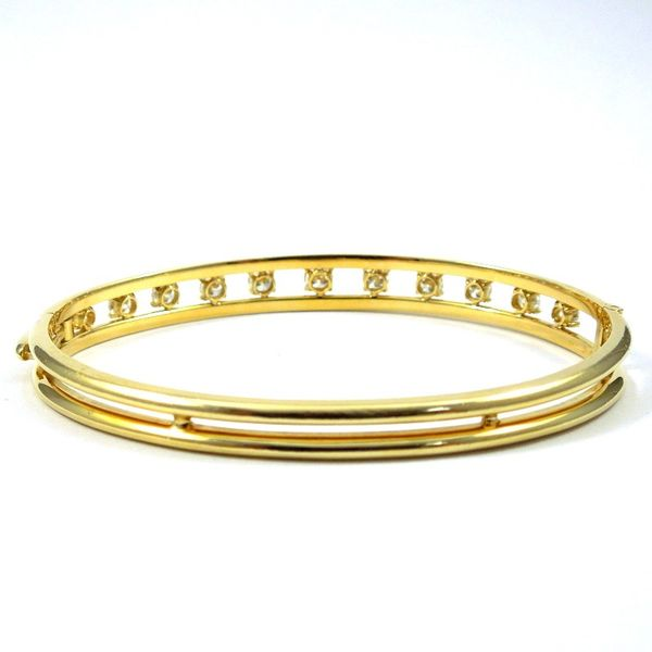 Diamond Bangle Bracelet Image 2 Joint Venture Jewelry Cary, NC