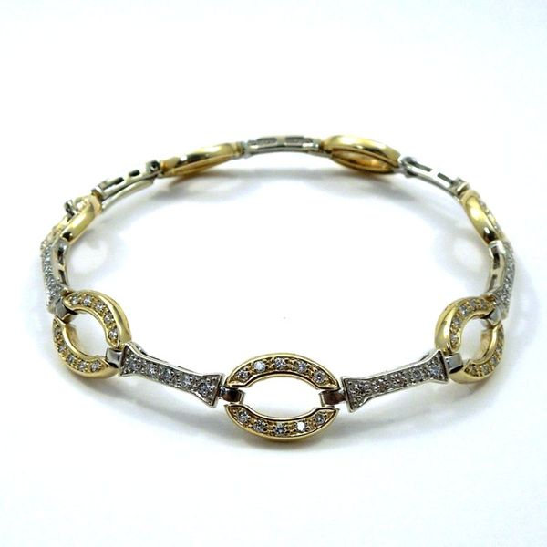 Two Tone Diamond Bracelet Joint Venture Jewelry Cary, NC