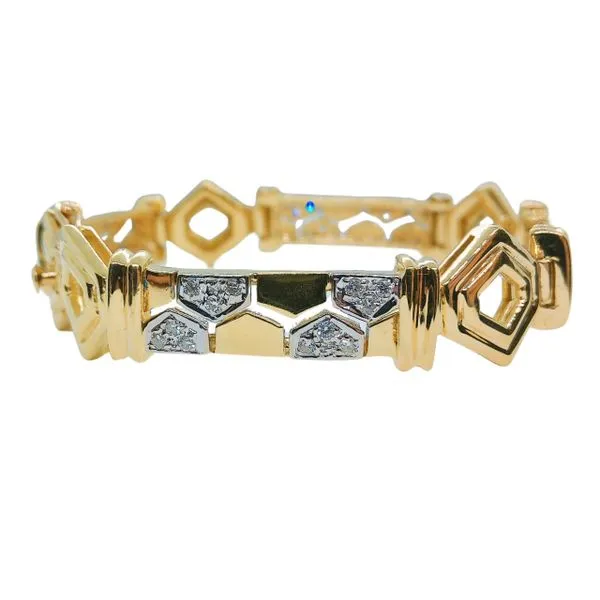 Rectangular Diamond Bracelet Image 2 Joint Venture Jewelry Cary, NC
