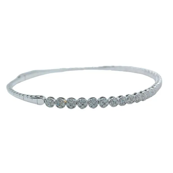 Diamond Bangle Bracelet Image 2 Joint Venture Jewelry Cary, NC
