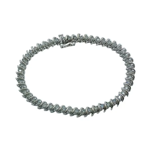 14K White Gold 2.00 CTW Diamond Tennis Bracelet Image 2 Joint Venture Jewelry Cary, NC