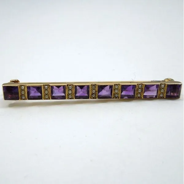 Vintage Amethyst Pin Joint Venture Jewelry Cary, NC