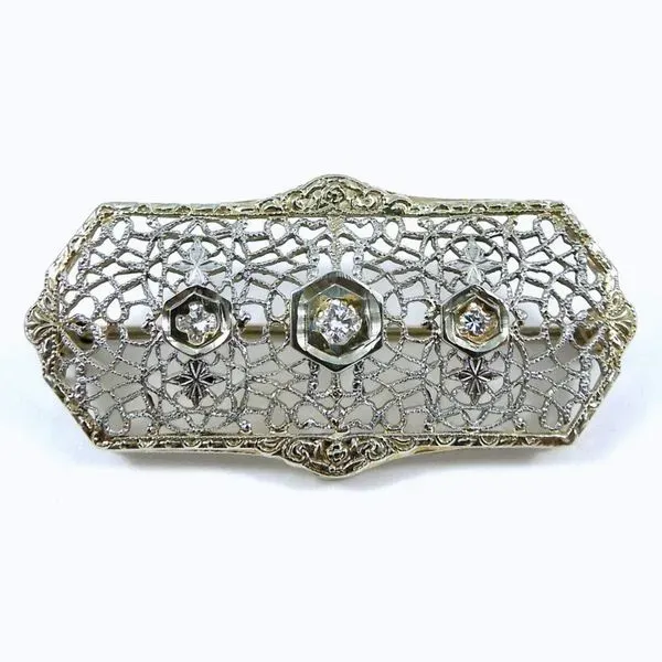 Vintage Filigree Pin Joint Venture Jewelry Cary, NC