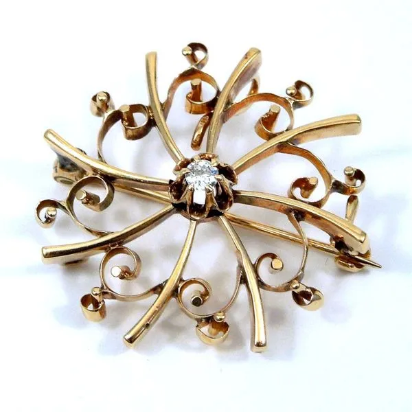 Circle Diamond Pin Joint Venture Jewelry Cary, NC