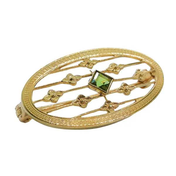Peridot Pin Image 2 Joint Venture Jewelry Cary, NC