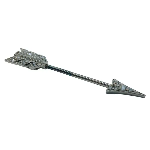 Vintage Diamond Arrow Pin Image 2 Joint Venture Jewelry Cary, NC