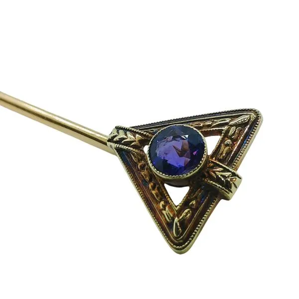 Vintage Amethyst Stick Pin Image 2 Joint Venture Jewelry Cary, NC