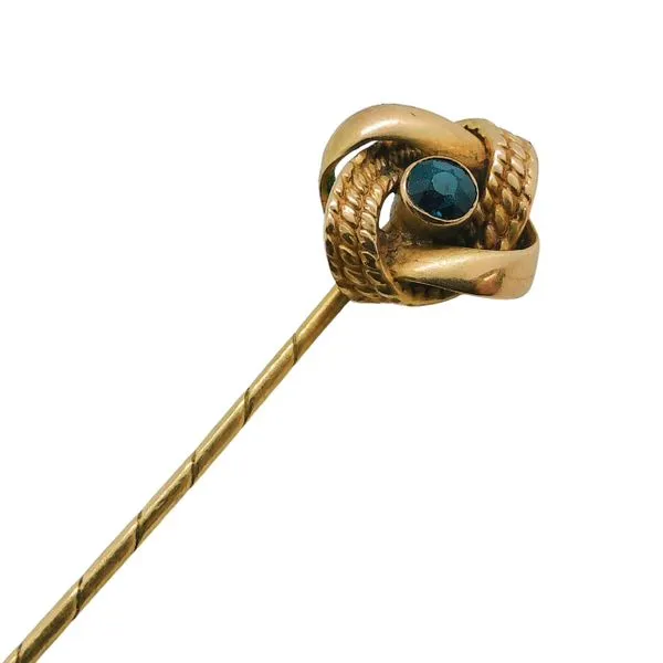 Vintage Sapphire Stick Pin Image 2 Joint Venture Jewelry Cary, NC